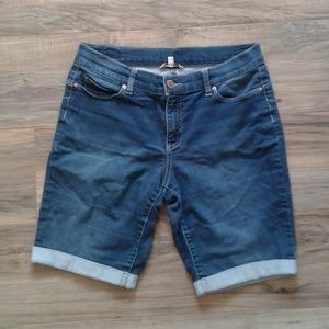 Juicy Couture Cropped Bermuda Jeans Shorts